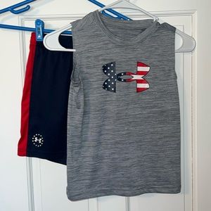 Gently worn fourth of July style under Armour